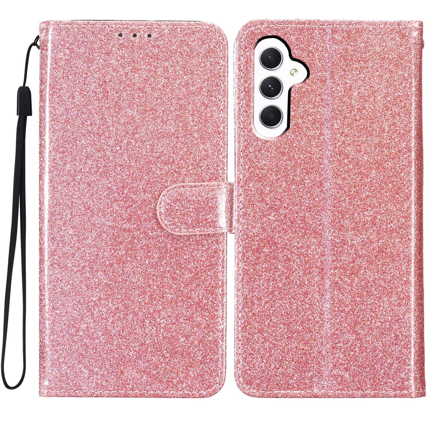 Pro Samsung Galaxy A05s 4G pouzdro Třpytivé PU kožené pouzdro na telefon se stojánkem na peněženku Pro Samsung Galaxy A05s 4G pouzdro Třpytivé PU kožené pouzdro na telefon se stojánkem na peněženku